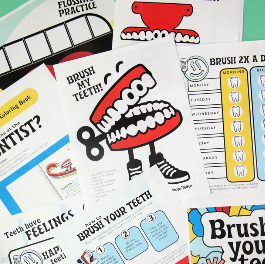 Happy Tooth Dental Health Printable Activity Pack