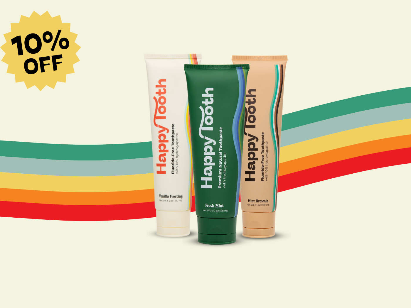 Shellpika Toothpaste Natural Hydroxyapatite Toothpaste 3-Pack – Happy Tooth Products