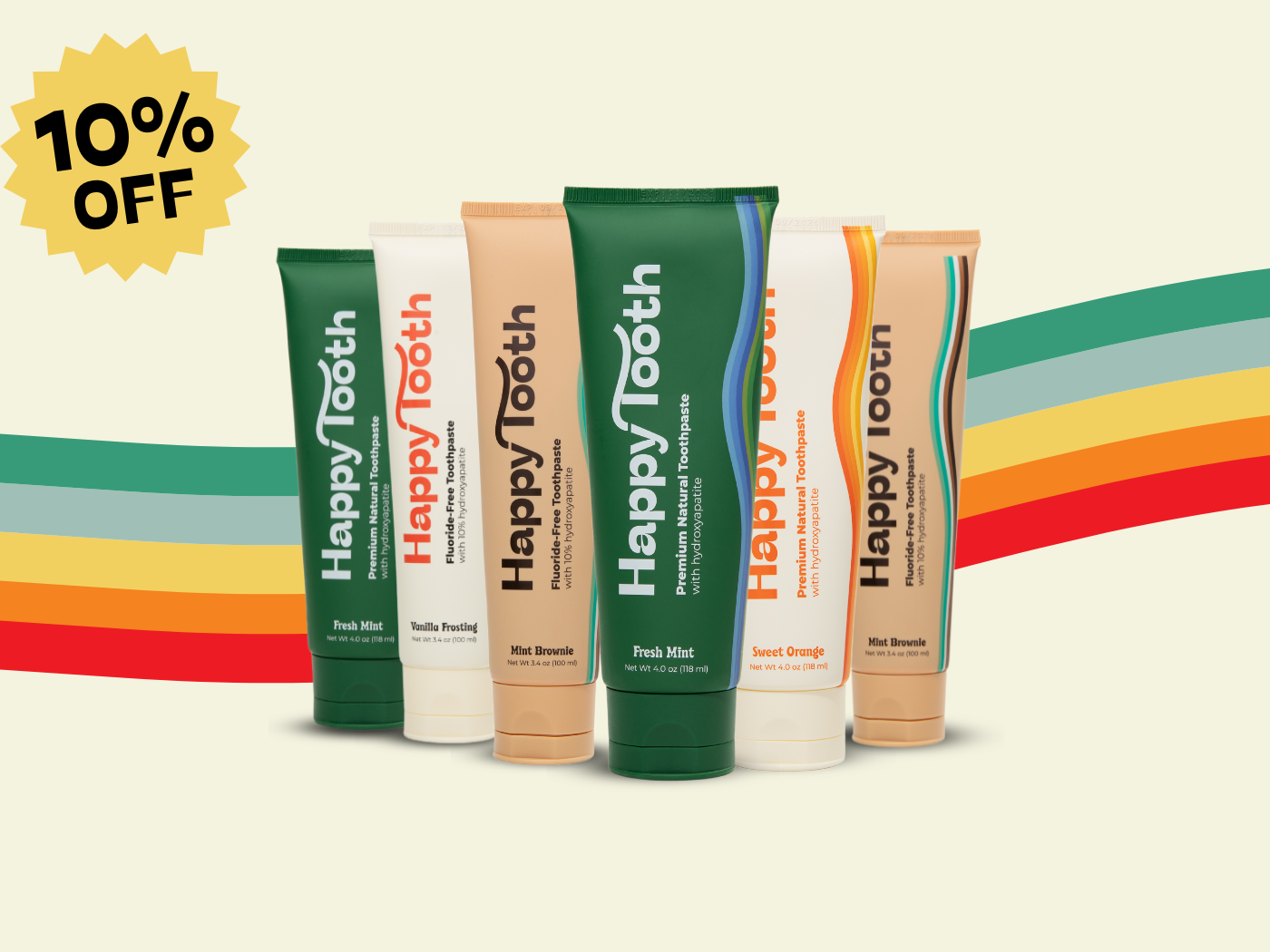 Natural Hydroxyapatite Toothpaste 6-Pack