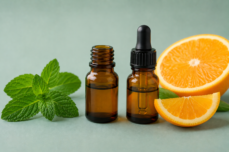 Mint & orange oils