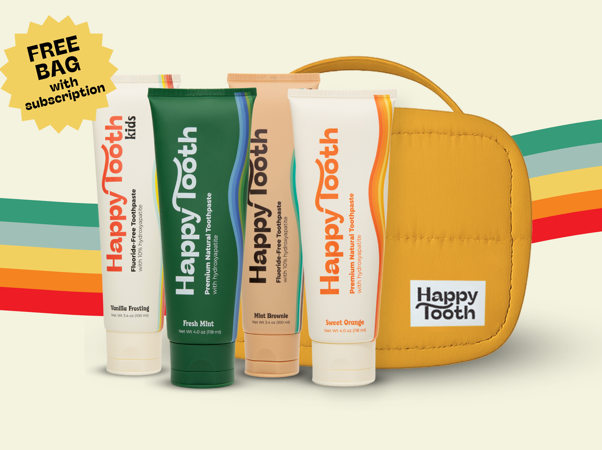 Natural Hydroxyapatite Toothpaste 4-Pack