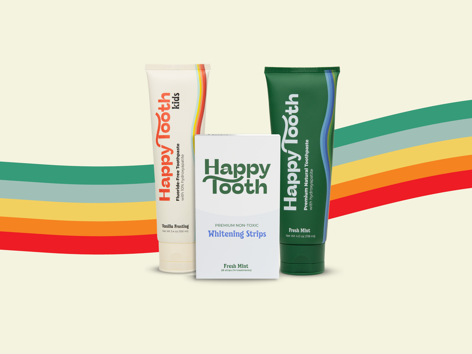 Toothpaste 2-Pack + Whitening Strips