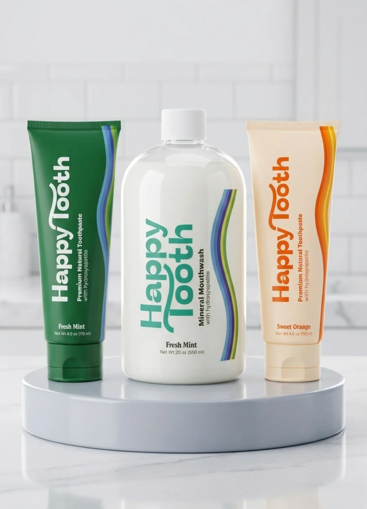 Toothpaste 2-Pack & Mouthwash