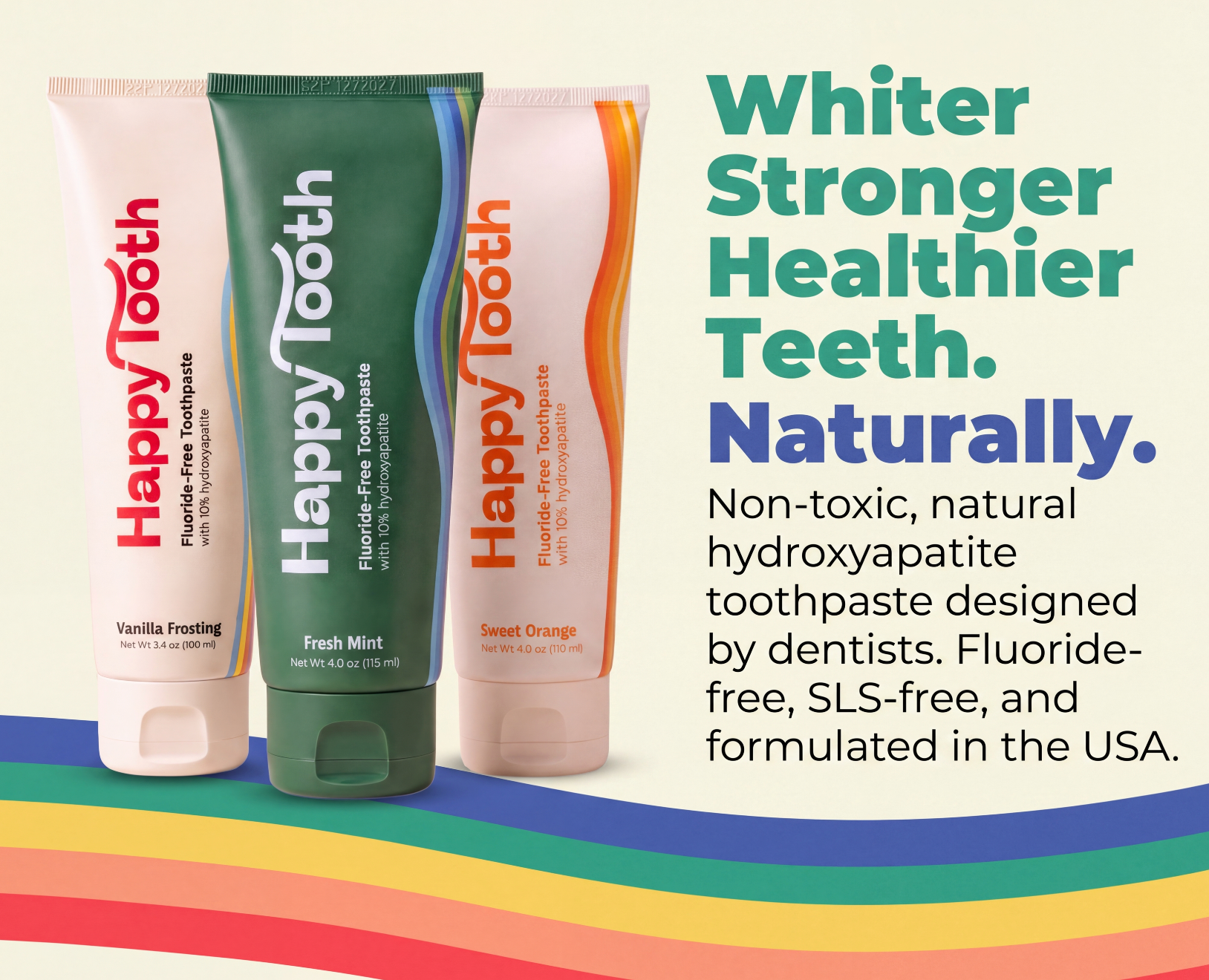 Natural Hydroxyapatite Toothpaste 3-Pack