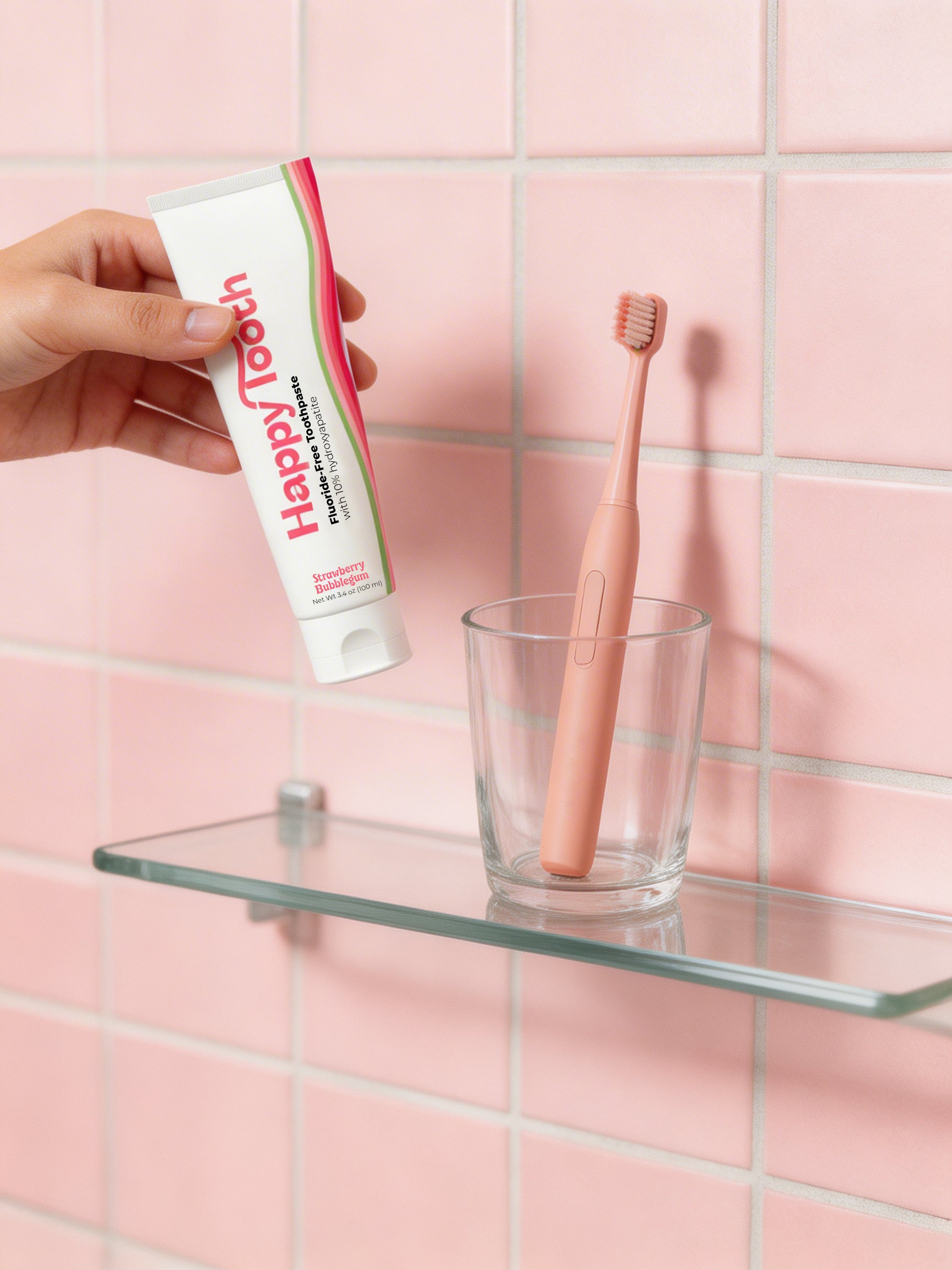 Natural Hydroxyapatite Toothpaste - Strawberry Bubblegum