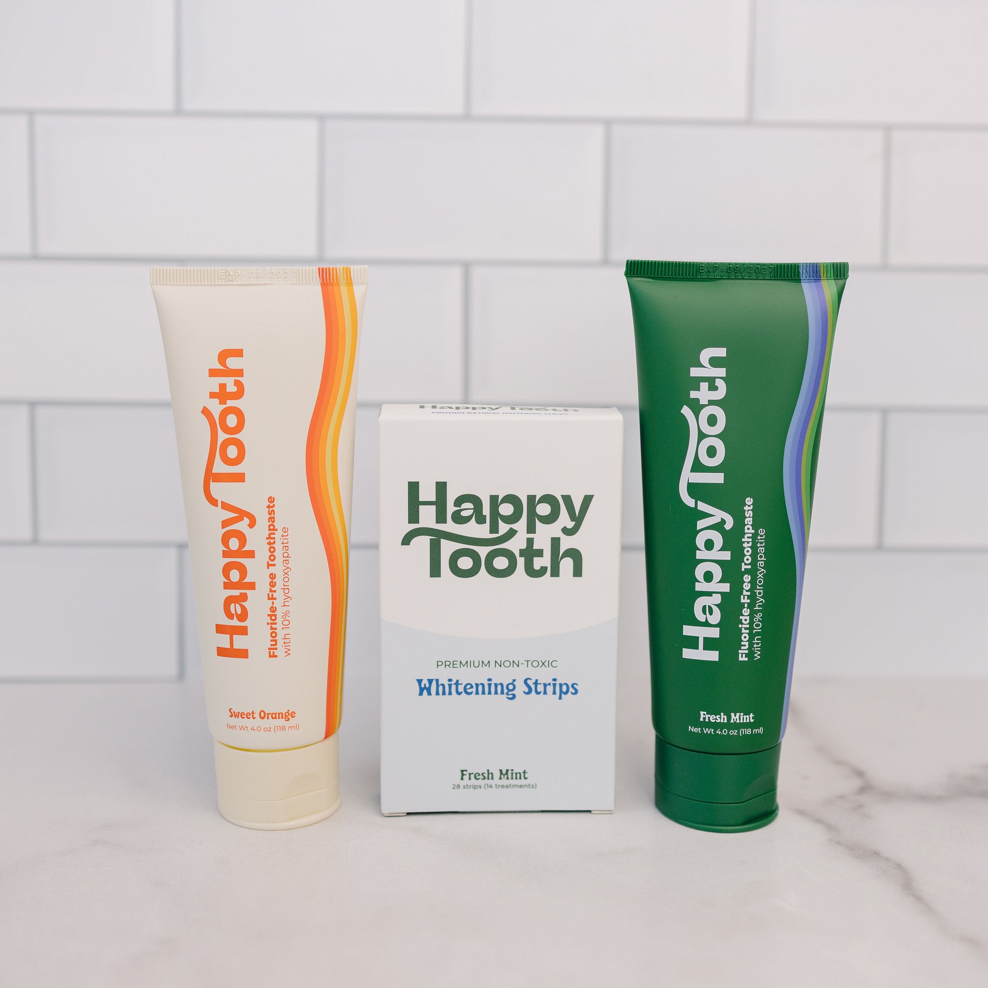 Toothpaste 2-Pack & Whitening Strips